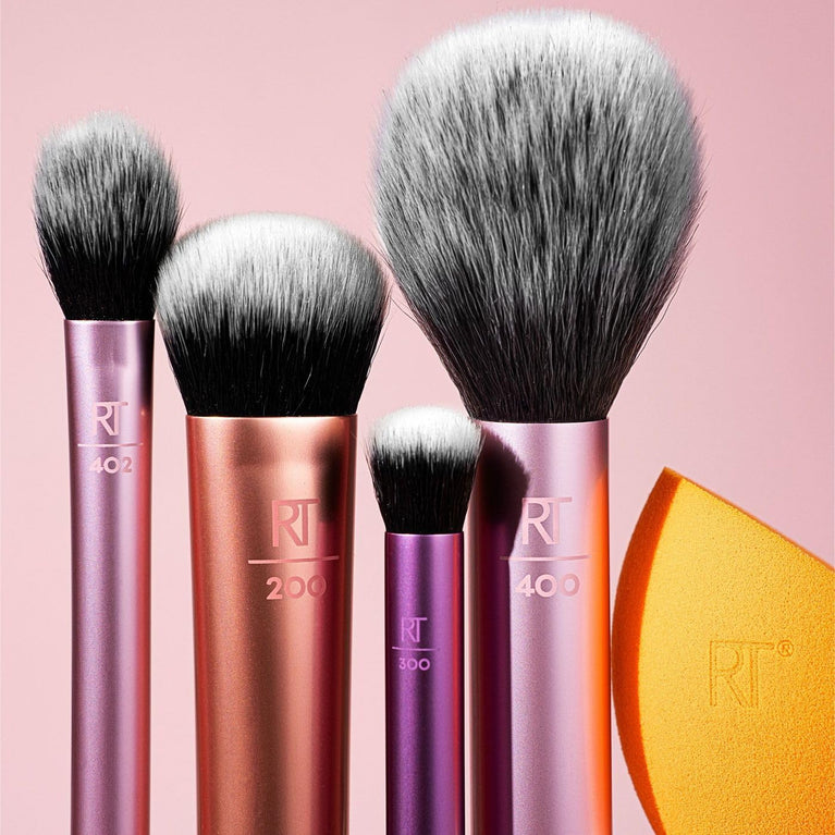 All-In-One Makeup Brush and Sponge Set for Flawless Pro Looks