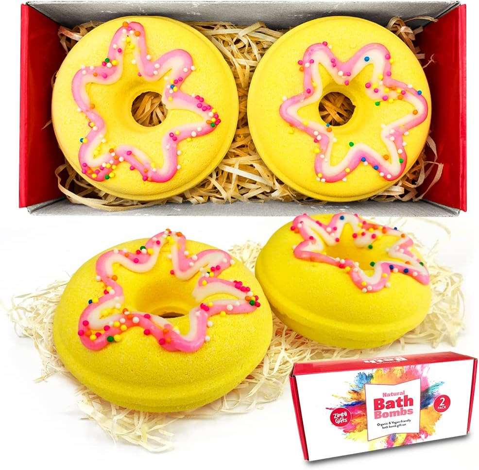 8 x Bath Bombs Value Women's Set, Handmade, Moisturising, Vegan & Cruelty Free, Beauty Spa Gift Set, Bath Fizzers, for Women, Girls, Her, Girlfriend, Packaging May Vary