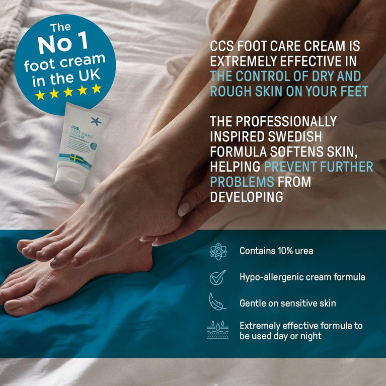 CCS Foot Hydrating Cream with 10% Urea, 60ml - Professional Solution for Dry and Rough Skin