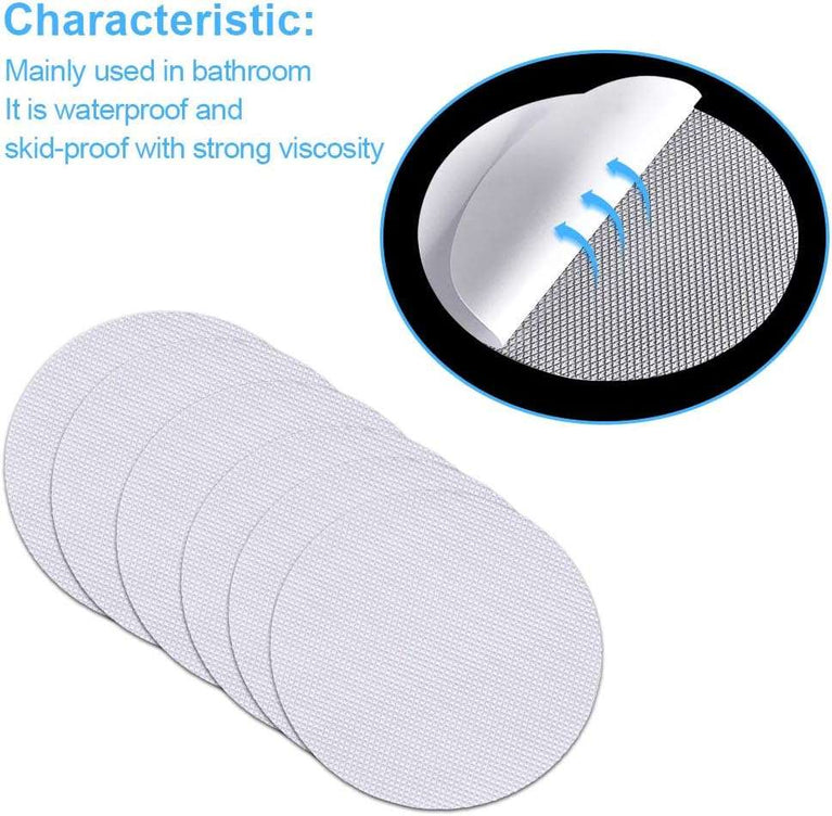 SENSOUSONG 40 Pieces Round Non-Slip Safety Shower Treads Self Adhesive Bathtub Stickers Round Non-Slip Bath Stickers 10 cm/4 Inch, Clear…