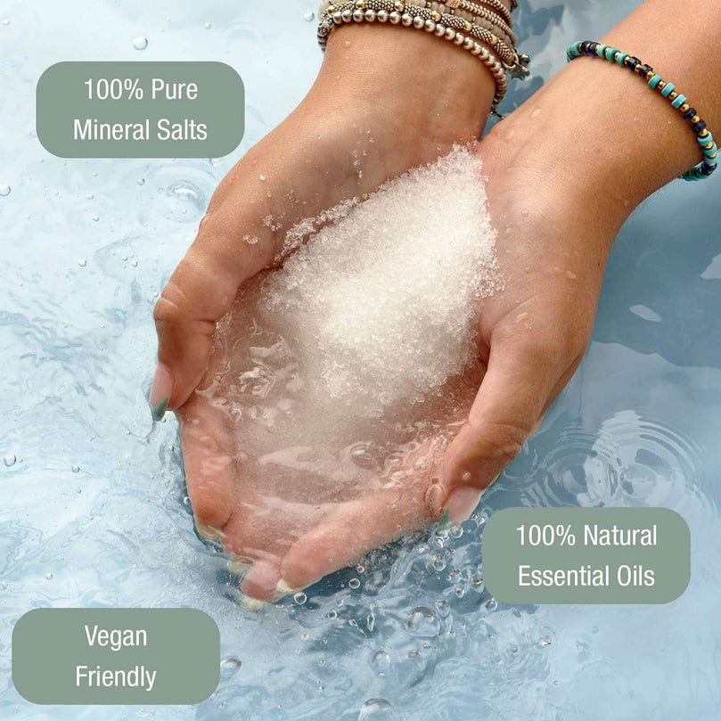 DrSALTS+ Muscle Ease Epsom Salts - Soothing Epsom Bath Salts to Relieve Strains, Pain & Stiffness with Eucalyptus & Ginger Essential Oils - Vegan & Cruelty-Free, 2kg