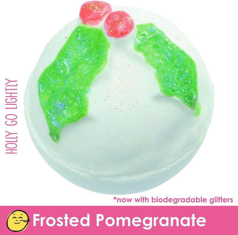 Bomb Cosmetics Naughty or Nice Handmade Hessian Sack Bath Blaster Gift Pack, Contains 7-Piece, 160 g Each (Contents May Vary)