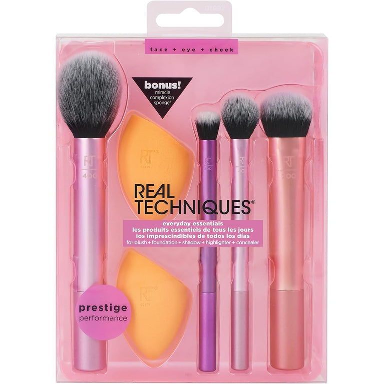 All-In-One Makeup Brush and Sponge Set for Flawless Pro Looks