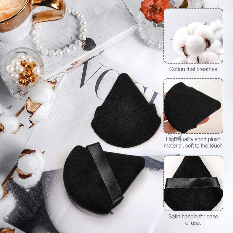 Flawless Finish Makeup Powder Puffs - 9Pcs Dual-Use Triangle Tools for Precision Application