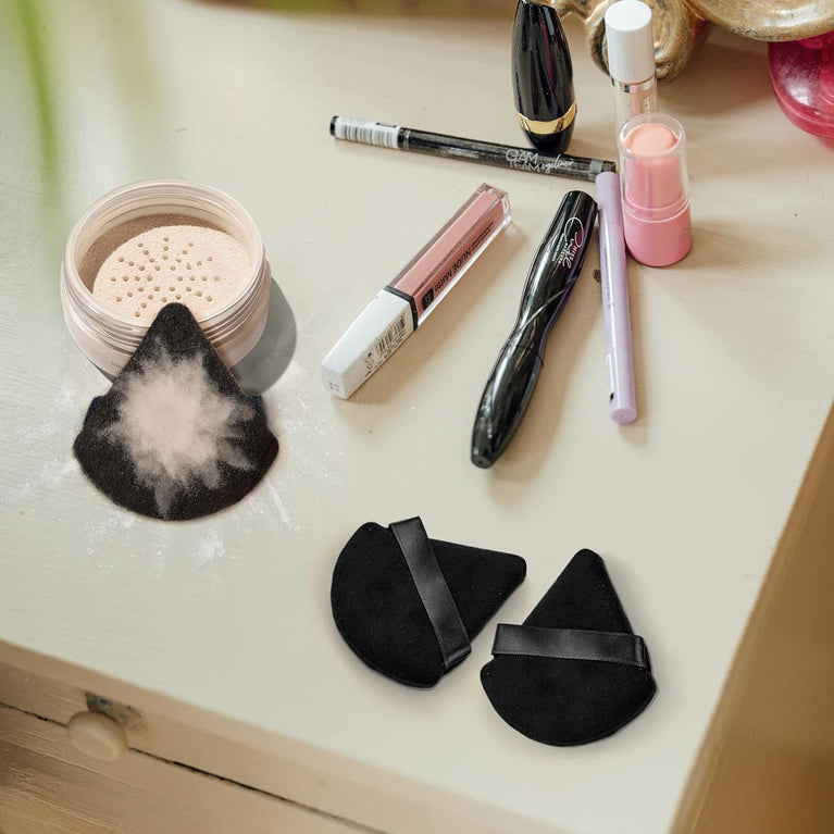 Flawless Finish Makeup Powder Puffs - 9Pcs Dual-Use Triangle Tools for Precision Application