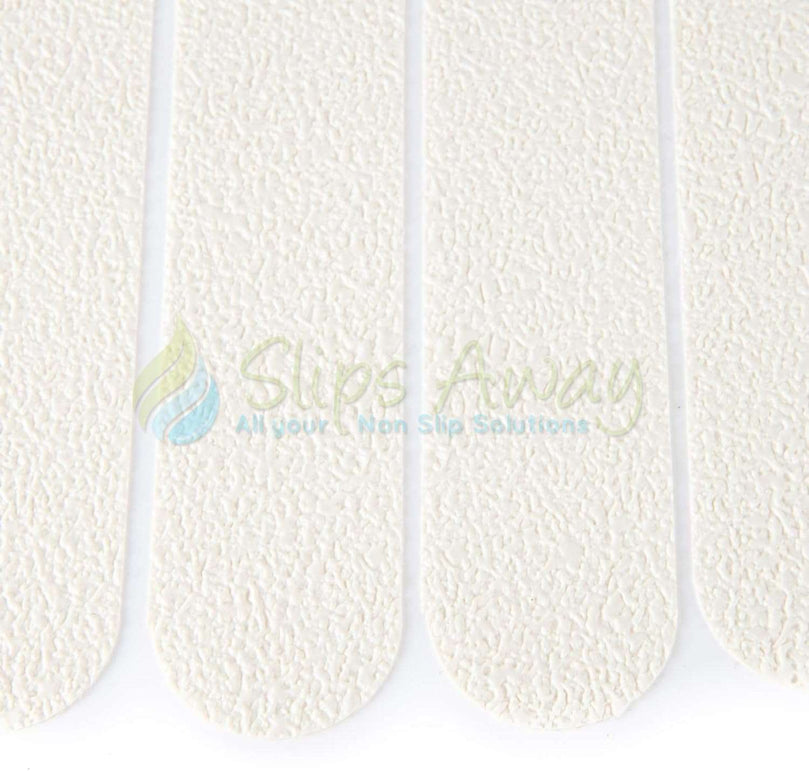 Non Slip Bath Mat Shower Stickers adhesive non rubber (8 White Strips)