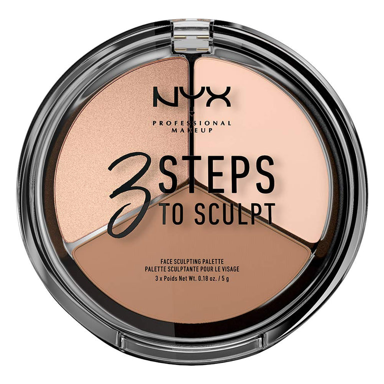 NYX Professional 3-in-1 Makeup Sculpting Palette - Fair, 0.079 kg
