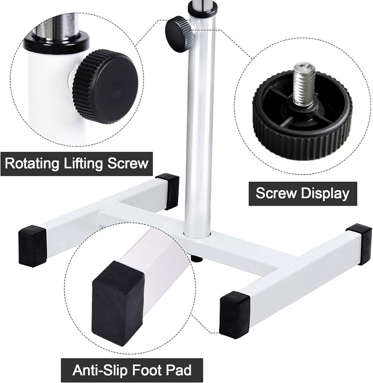 18-26 Inch Adjustable Pedicure Nail Footrest - Soft Manicure Stool for Salon & Home Selfcare