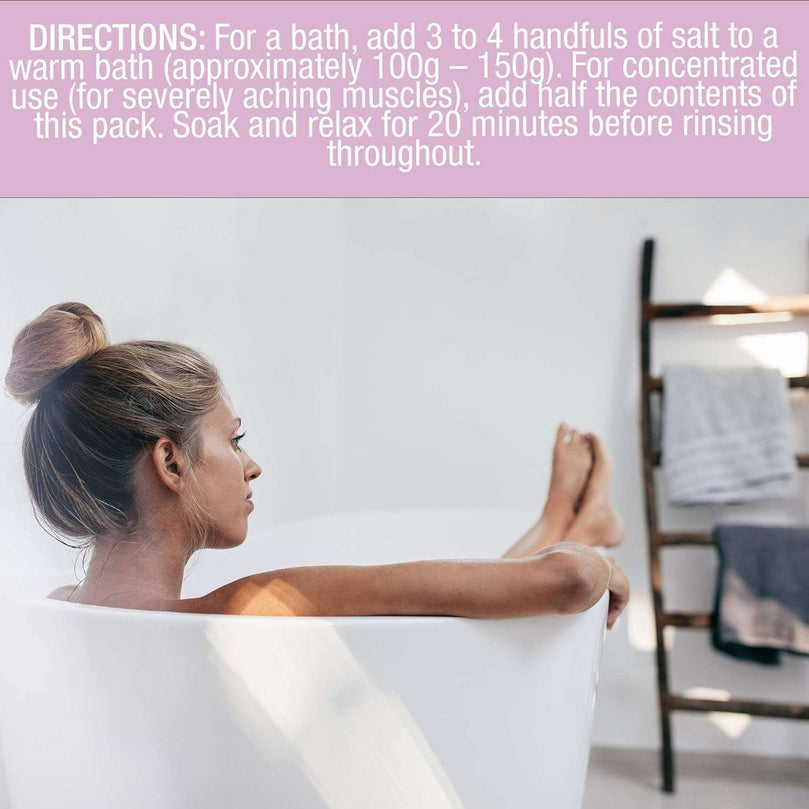 Dr Salts Calming Therapy Epsom Bath Salts, 1kg. With Lavender & Lemongrass. Calms and relaxes mind & body. Relieves stress & tension. Promotes better sleep.