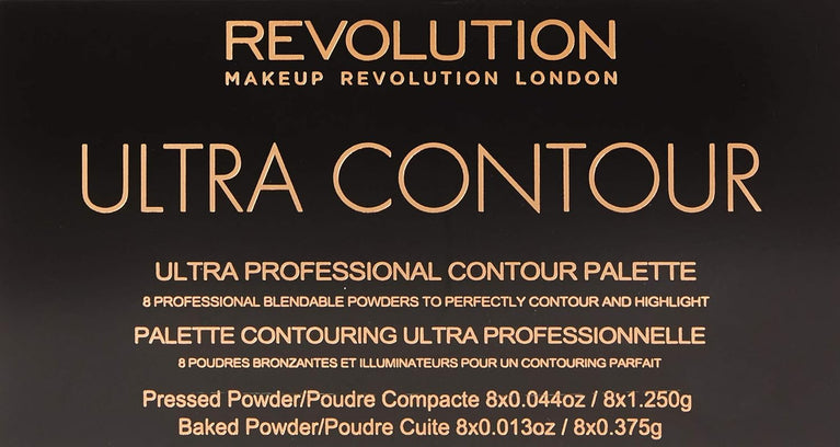 Revolution Beauty London Ultimate Contour and Highlight Palette, 13 g - Vegan & Gluten Free