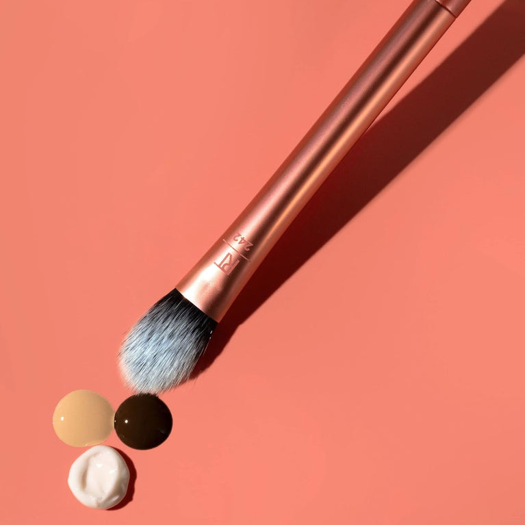 Pro-Grade Face Makeup Brush for Liquid, Cream Foundation, Blush, and Bronzer