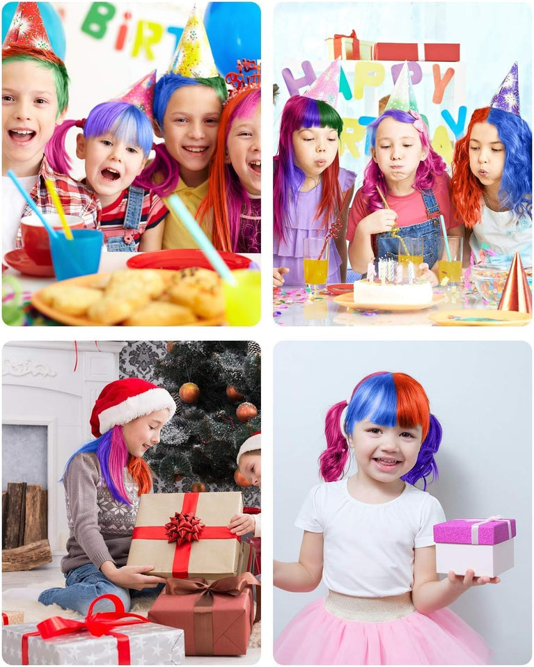 Colorful Hair Chalk Set for Kids - Temporary Hair Dye Kit for Girls aged 4-12+