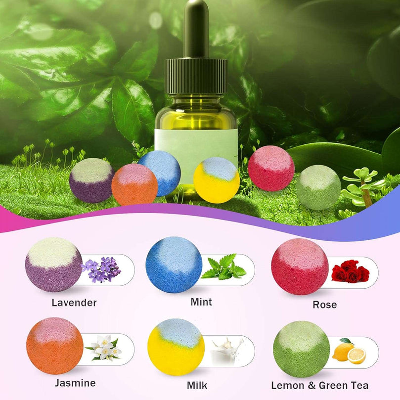 30 Pcs Bath Bomb Natural Organic Mini Bath Bombs, Handmade with Rich Fizz - Best Birthday Gift for Kids/Women/Men, Mother's Day