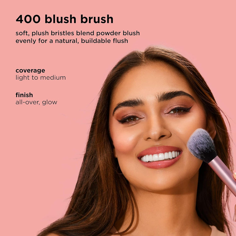 Pro-Grade Face Makeup Brush for Liquid, Cream Foundation, Blush, and Bronzer