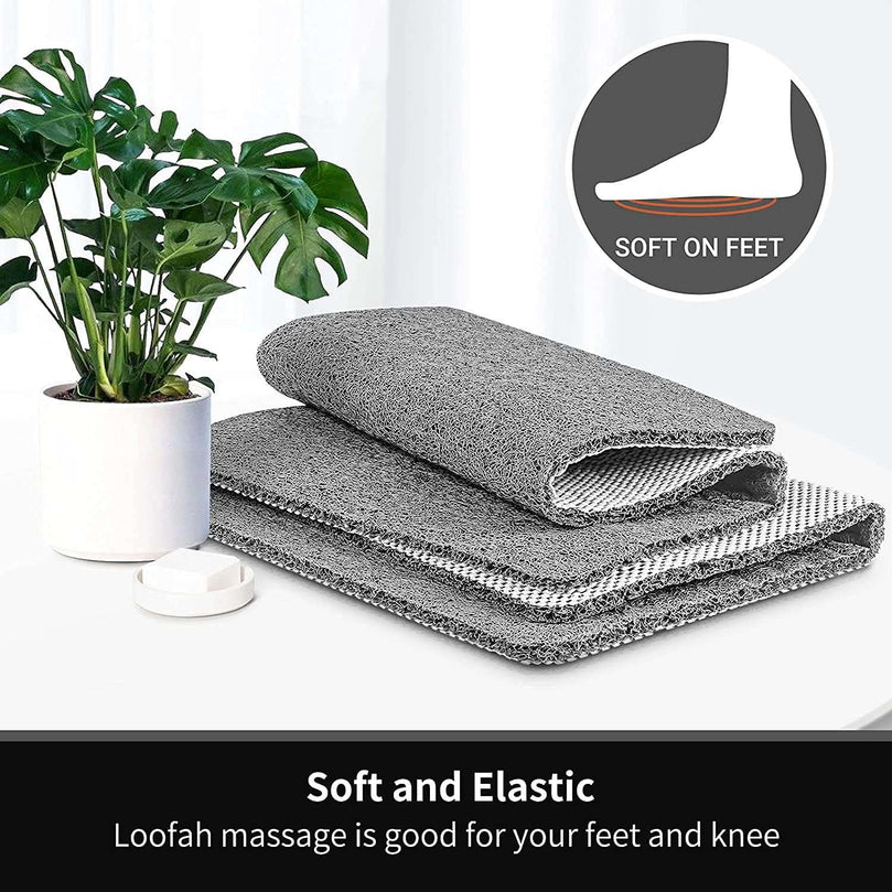 Bingobang Bath Mats Non Slip,Shower Mat Rubber 60x40cm,Extra Soft Anti-Mould, Machine-Washable,For Bathroom Floor,Bathtub(Grey)