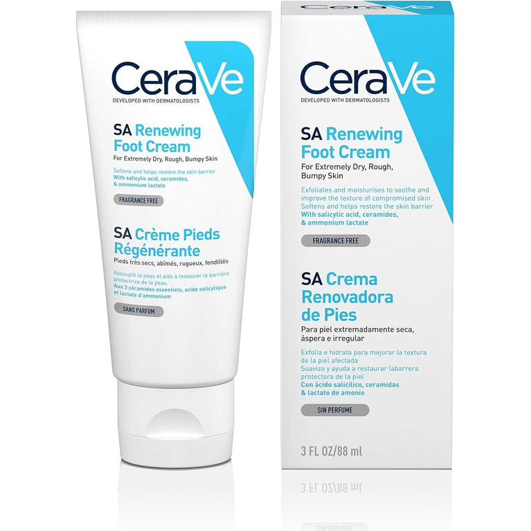 CeraVe Intensive Foot Care Cream with Salicylic Acid & Triple Ceramide Blend for Extremely Dry, Rough Feet - 88ml