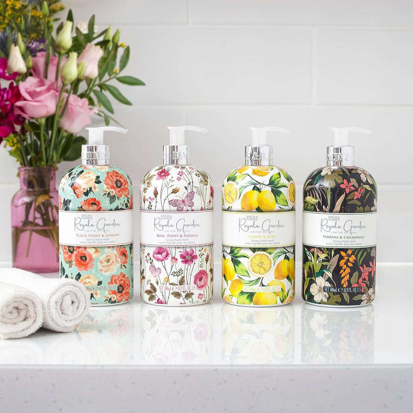 Baylis & Harding Royale Garden Verbena & Chamomile Hand Wash, 500 ml (Pack of 6) - Vegan Friendly