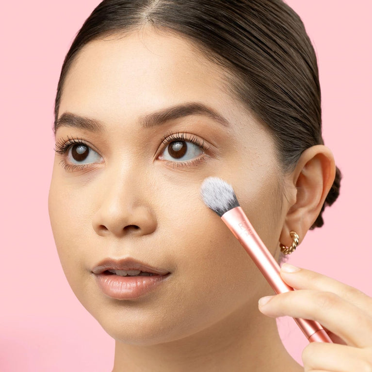 Pro-Grade Face Makeup Brush for Liquid, Cream Foundation, Blush, and Bronzer