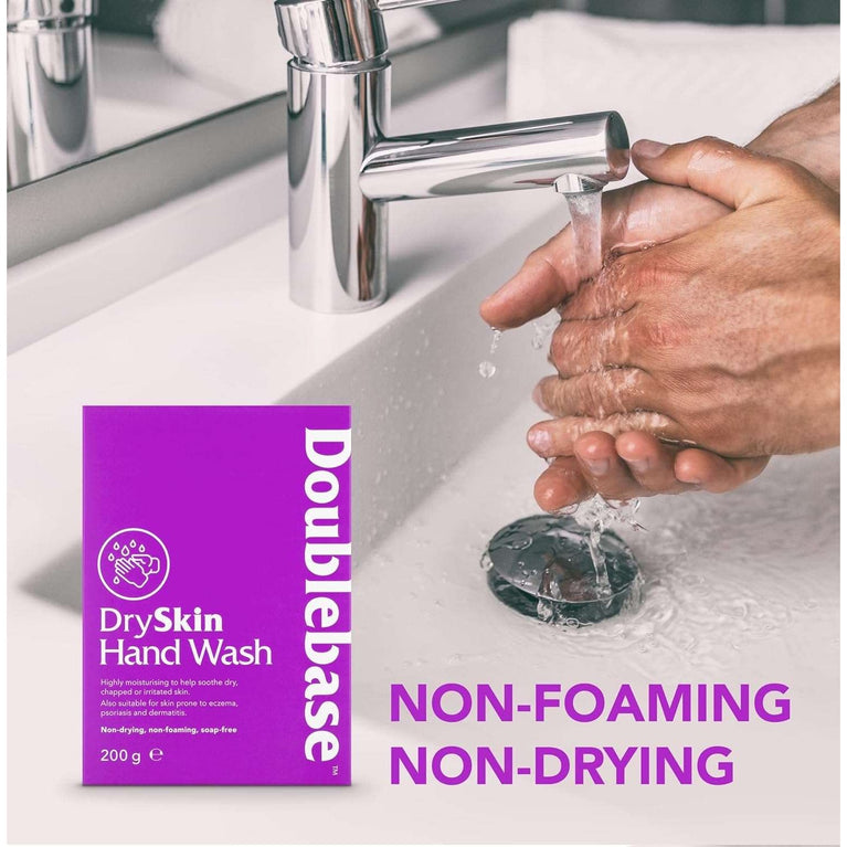 Doublebase Dry Skin Hand Wash. Moisturising, Non-Foaming. Also Suitable for Skin Prone to Eczema and Psoriasis, Soap and SLS Free, 200g