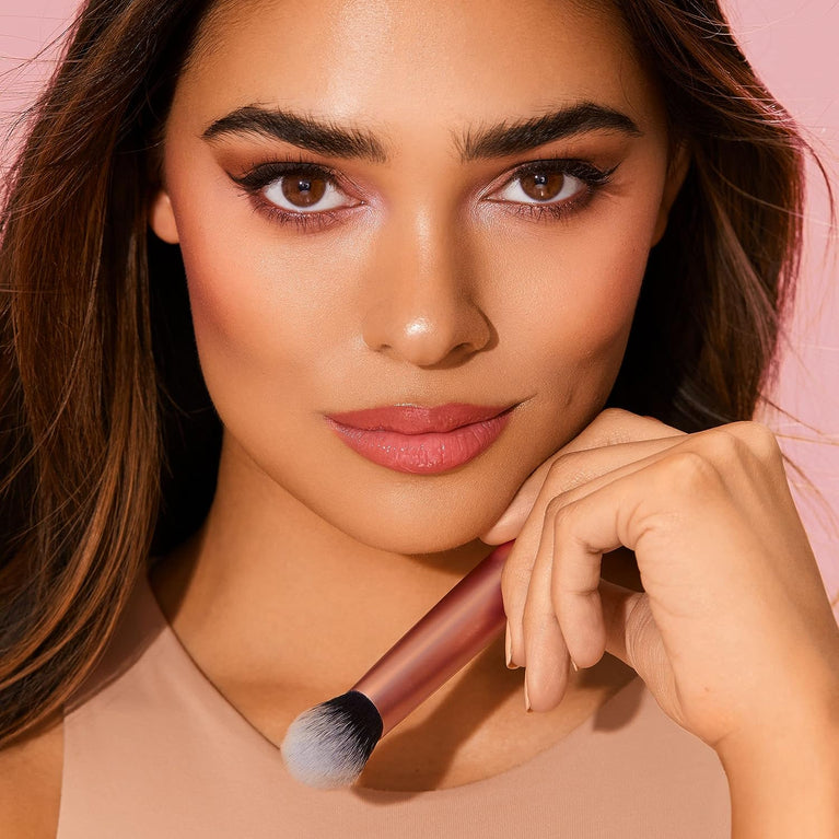 Pro-Grade Face Makeup Brush for Liquid, Cream Foundation, Blush, and Bronzer