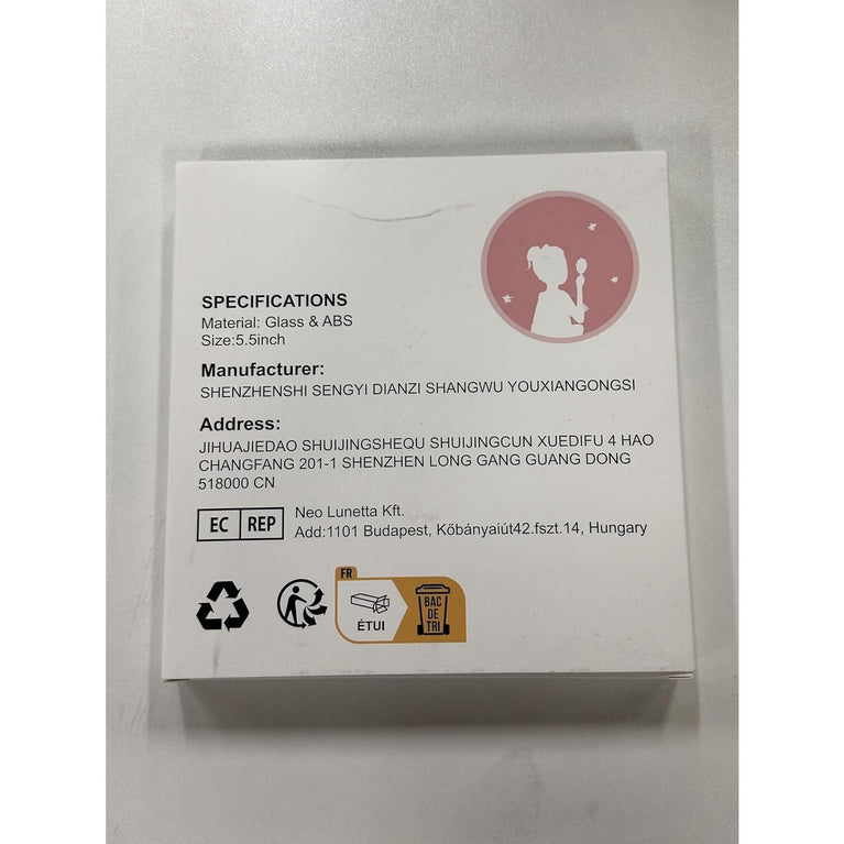 Compact Double-Sided Mirror: Portable 1X/5X Magnifying Handheld Vanity Mirror for Makeup