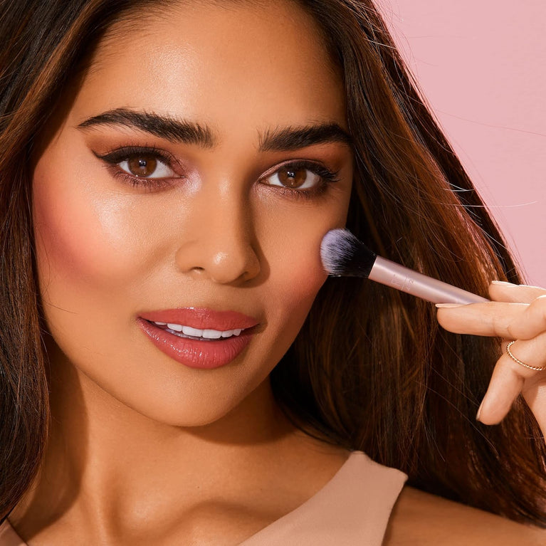 Pro-Grade Face Makeup Brush for Liquid, Cream Foundation, Blush, and Bronzer