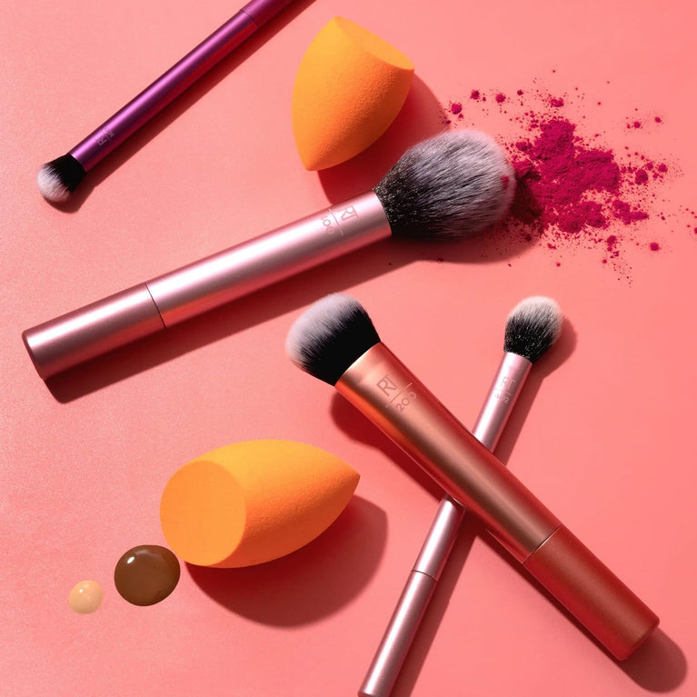 All-In-One Makeup Brush and Sponge Set for Flawless Pro Looks