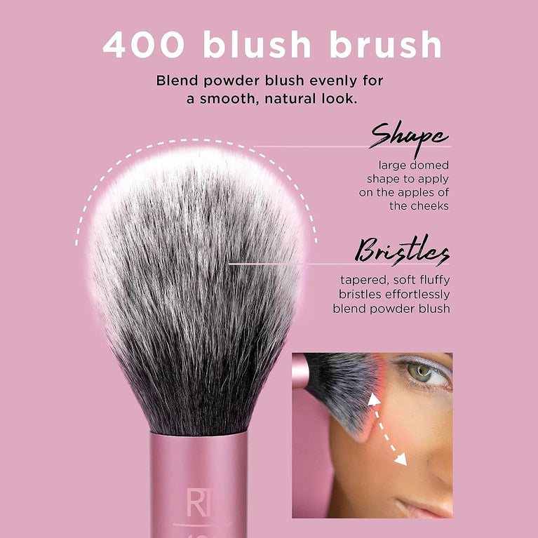Pro-Grade Face Makeup Brush for Liquid, Cream Foundation, Blush, and Bronzer