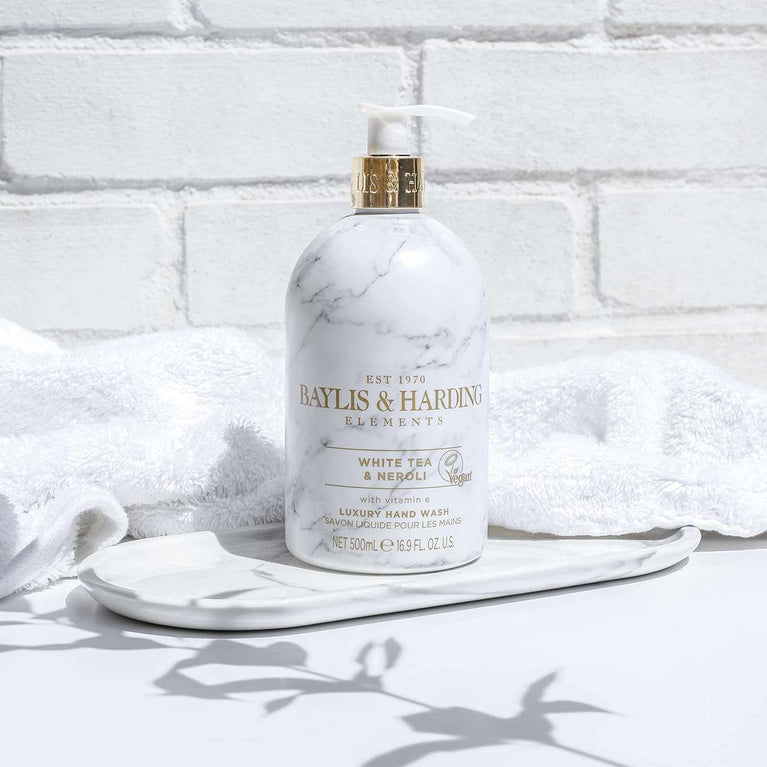 Baylis & Harding Elements White Tea & Neroli Hand Wash, 500 ml (Pack of 3) - Vegan Friendly