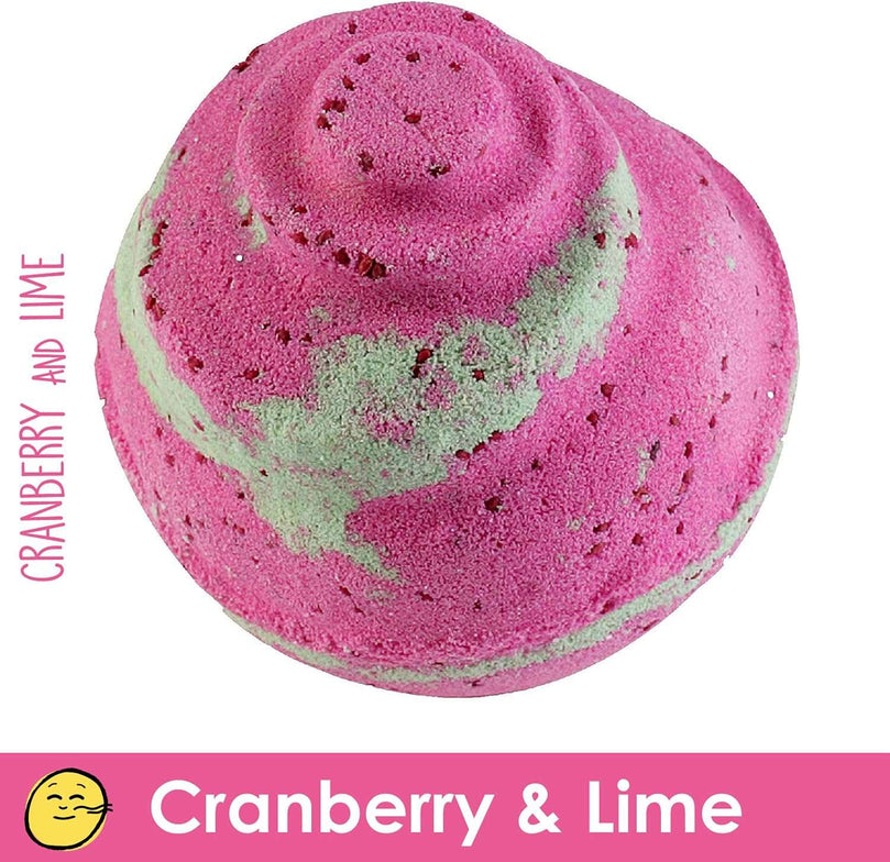 Bomb Cosmetics Naughty or Nice Handmade Hessian Sack Bath Blaster Gift Pack, Contains 7-Piece, 160 g Each (Contents May Vary)