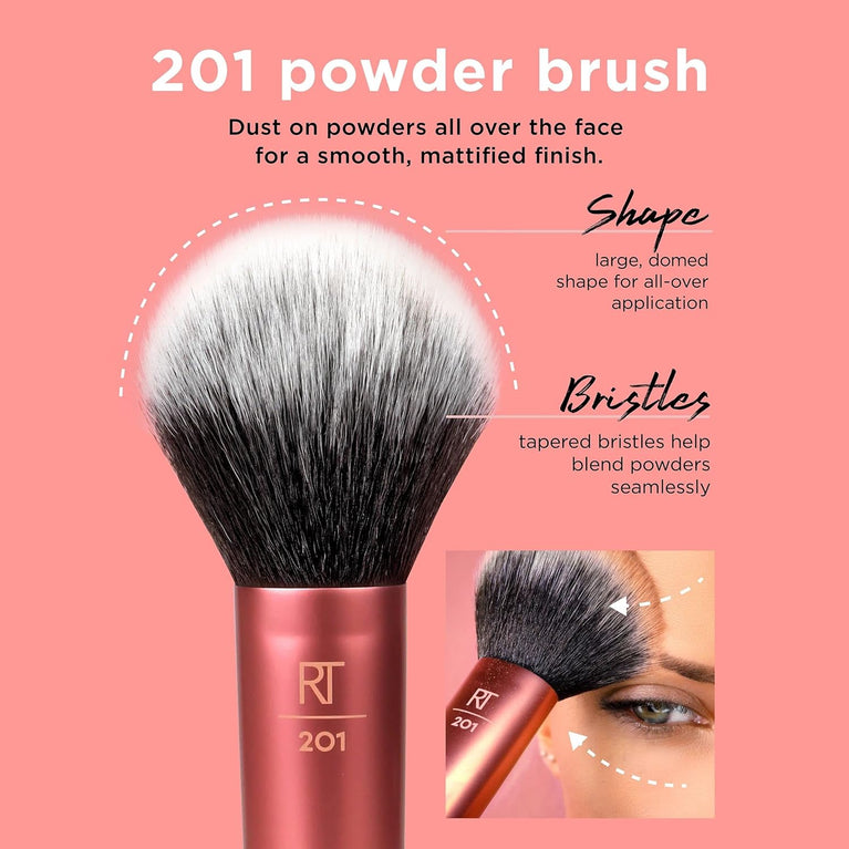 Pro-Grade Face Makeup Brush for Liquid, Cream Foundation, Blush, and Bronzer