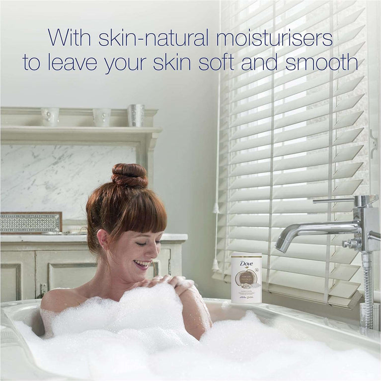 Dove Coconut and Cacao Restoring Care Bath Salts with skin-natural moisturisers relaxing your mind & body, leaving your skin smooth & soft 900 g