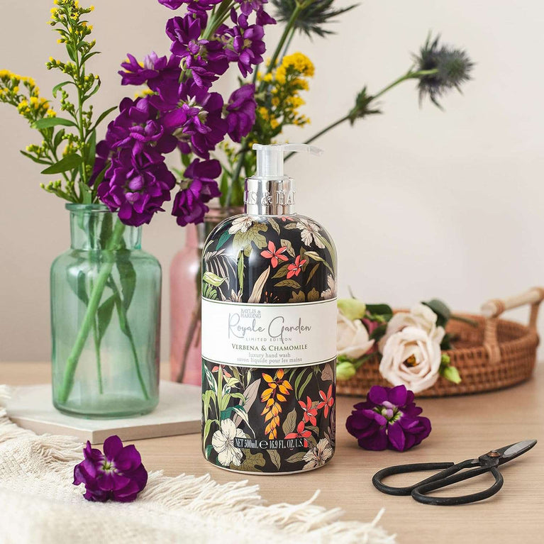 Baylis & Harding Royale Garden Verbena & Chamomile Hand Wash, 500 ml (Pack of 6) - Vegan Friendly