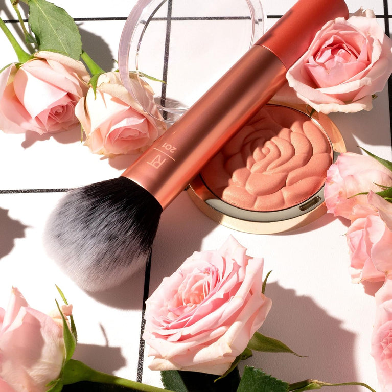 Pro-Grade Face Makeup Brush for Liquid, Cream Foundation, Blush, and Bronzer
