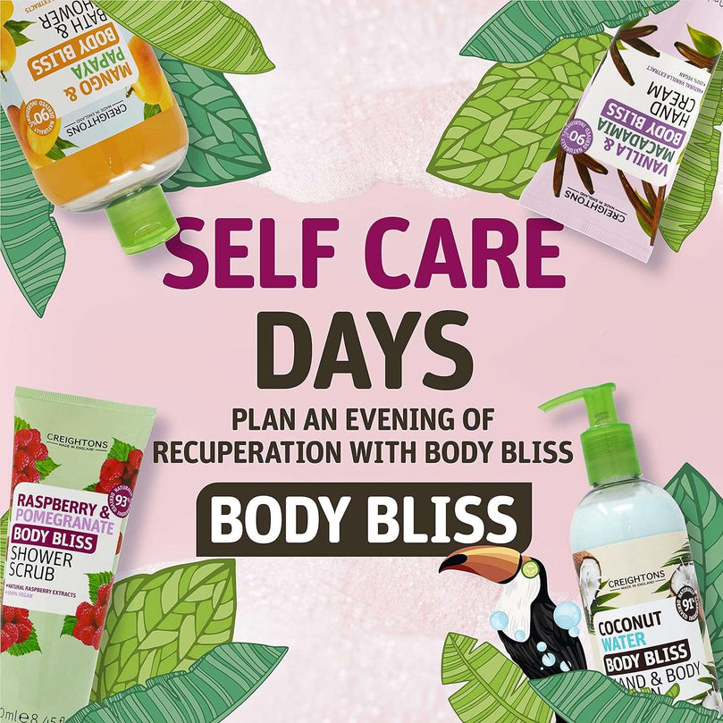 Creightons Body Bliss Mango and Papaya Bath and Shower Gel (500ml) - 90% Naturally Derived Ingredients. 100% Vegan. Cruelty Free. Natural Extracts
