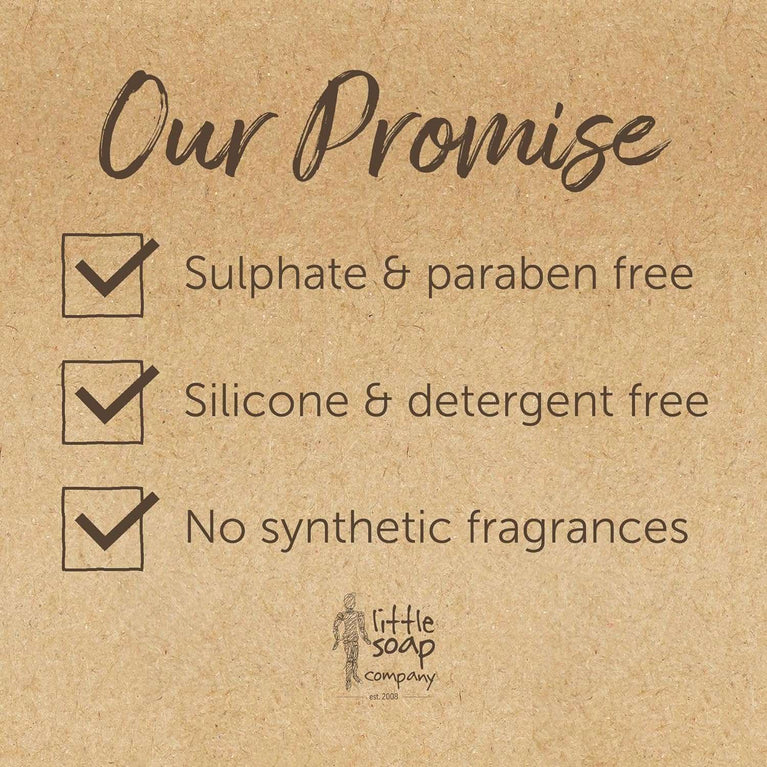 Little Soap Company Organic Soap Bar – Vegan, Cruelty Free, No SLS or Parabens, With Rose Geranium, Natural & Organic Body & Hand Soap (110g)