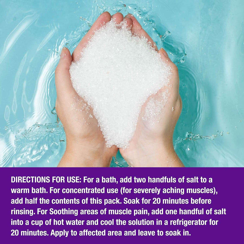 DRSALTS 100% Dead Sea Bath Salts Sleep Therapy with Lavender 1kg Replenish Natural Minerals, Essential for Staying Healthy. Help Soothe and Relax Mind + Body. Detoxify & Promote a Deeper Nights Sleep