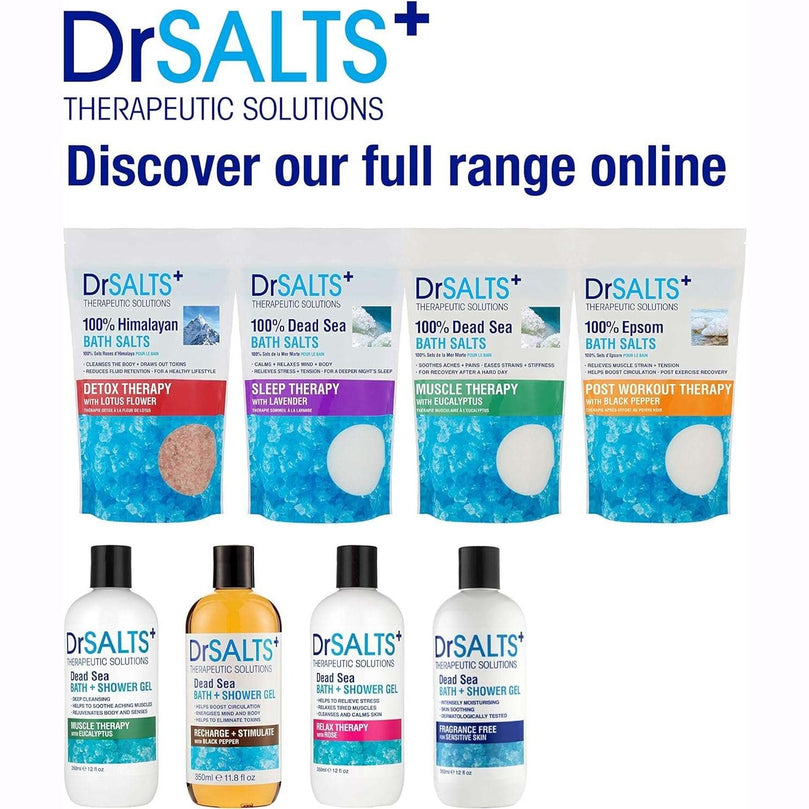 DRSALTS 100% Dead Sea Bath Salts Sleep Therapy with Lavender 1kg Replenish Natural Minerals, Essential for Staying Healthy. Help Soothe and Relax Mind + Body. Detoxify & Promote a Deeper Nights Sleep