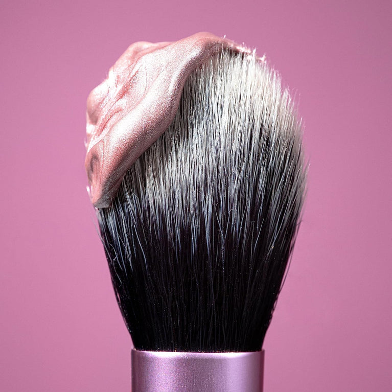 Pro-Grade Face Makeup Brush for Liquid, Cream Foundation, Blush, and Bronzer