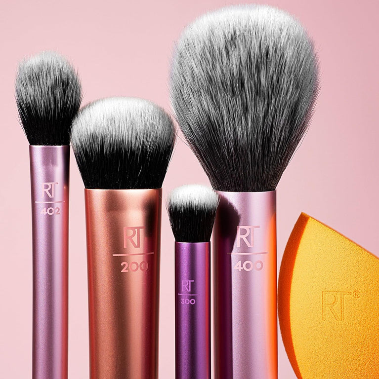 All-In-One Makeup Brush and Sponge Set for Flawless Pro Looks