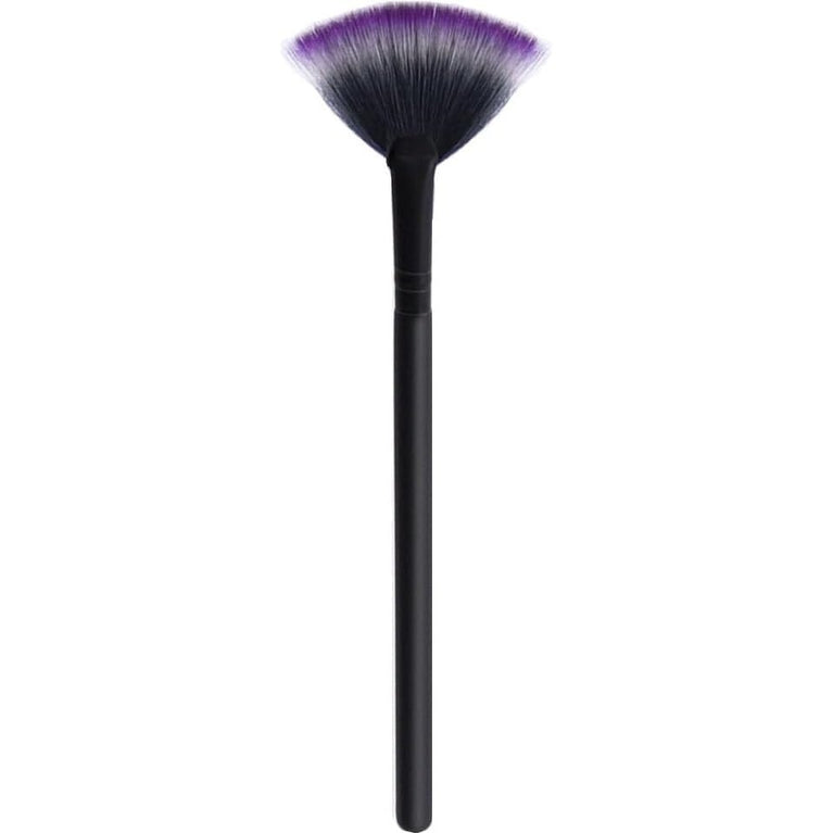 Radiant Glow 4-Shade Baked Powder Bronzing and Highlighting Palette with LyDia® Small Black Fan Makeup Brush