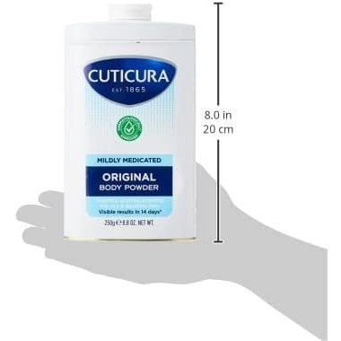 Soothing Cuticura Medicated Talcum Powder for Dry and Irritated Skin