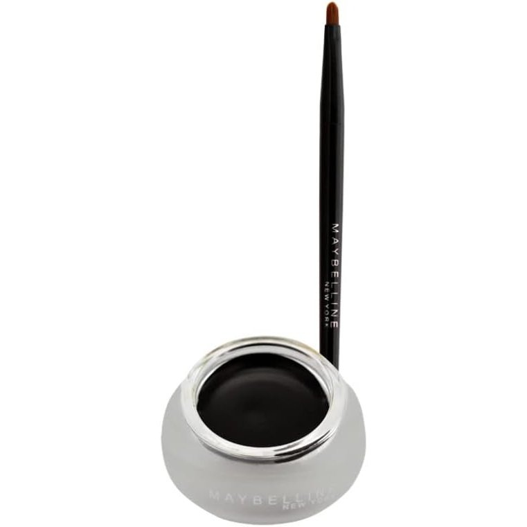 Maybelline 24-Hour Intense Black Gel Eyeliner with Professional Brush