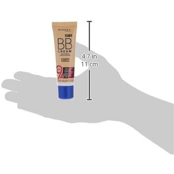 Rimmel London 9-in-1 Skin Perfecting & Brightening BB Cream, Light Tone, 30ml, Pink