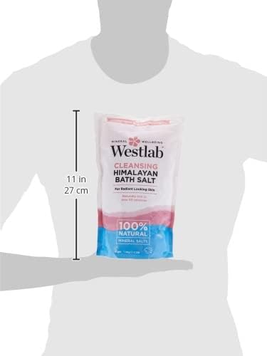 Westlab 1Kg Cleansing Himalayan Bath Salt Pouch