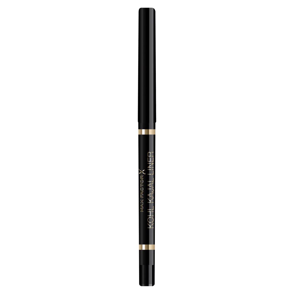 Masterpiece Kajal Liner by MAX FACTOR - Enriched Intense Black Eye Pencil for Sensitive Eyes, 24hr Lasting Wear with Buttery Smooth Application - 001 Black