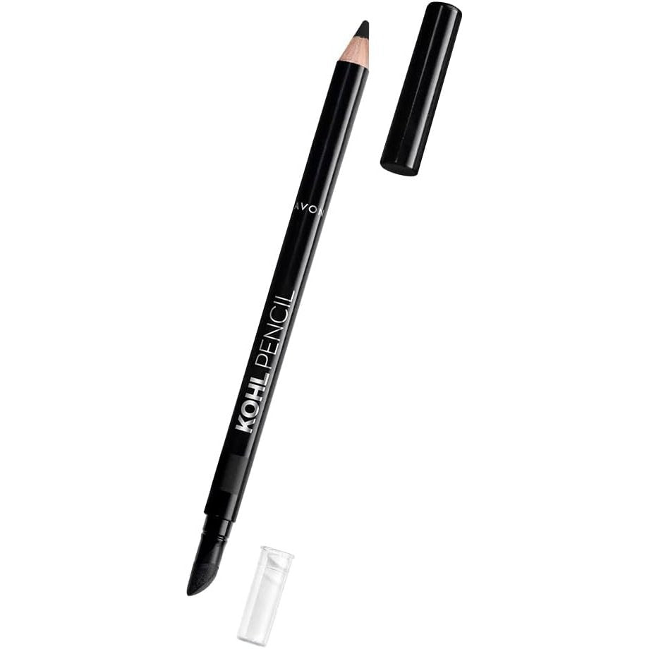 Avon True Black Kohl Eyeliner Pencil - Waterproof, Blendable, and Super Soft for Easy Smoky Eye Application