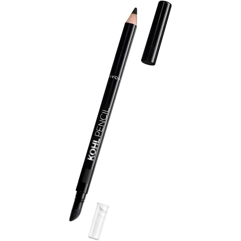 Avon True Black Kohl Eyeliner Pencil - Waterproof, Blendable, and Super Soft for Easy Smoky Eye Application
