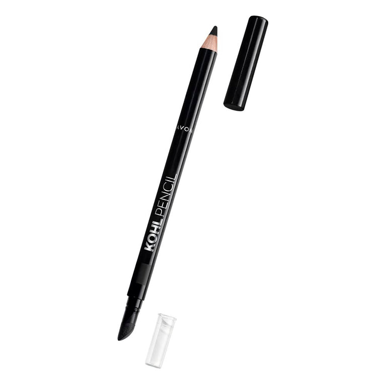 Avon True Black Kohl Eyeliner Pencil - Waterproof, Blendable, and Super Soft for Easy Smoky Eye Application