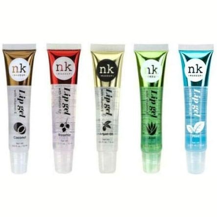 Nicka K New York 5-in-1 Vitamin E Infused Lip Gel Pack - Coconut, Rose Hip, Argan, Aloe and Mint